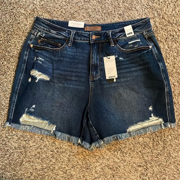 Judy Blue Pants - Women's Distressed Denim Shorts